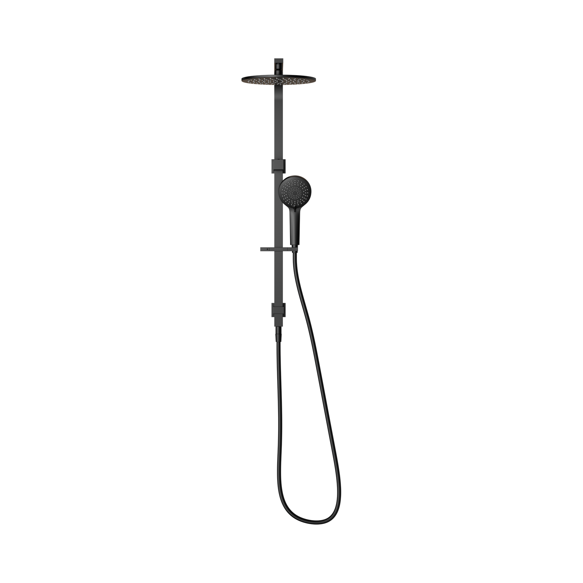 NERO BIANCA TWIN SHOWER 832MM MATTE BLACK