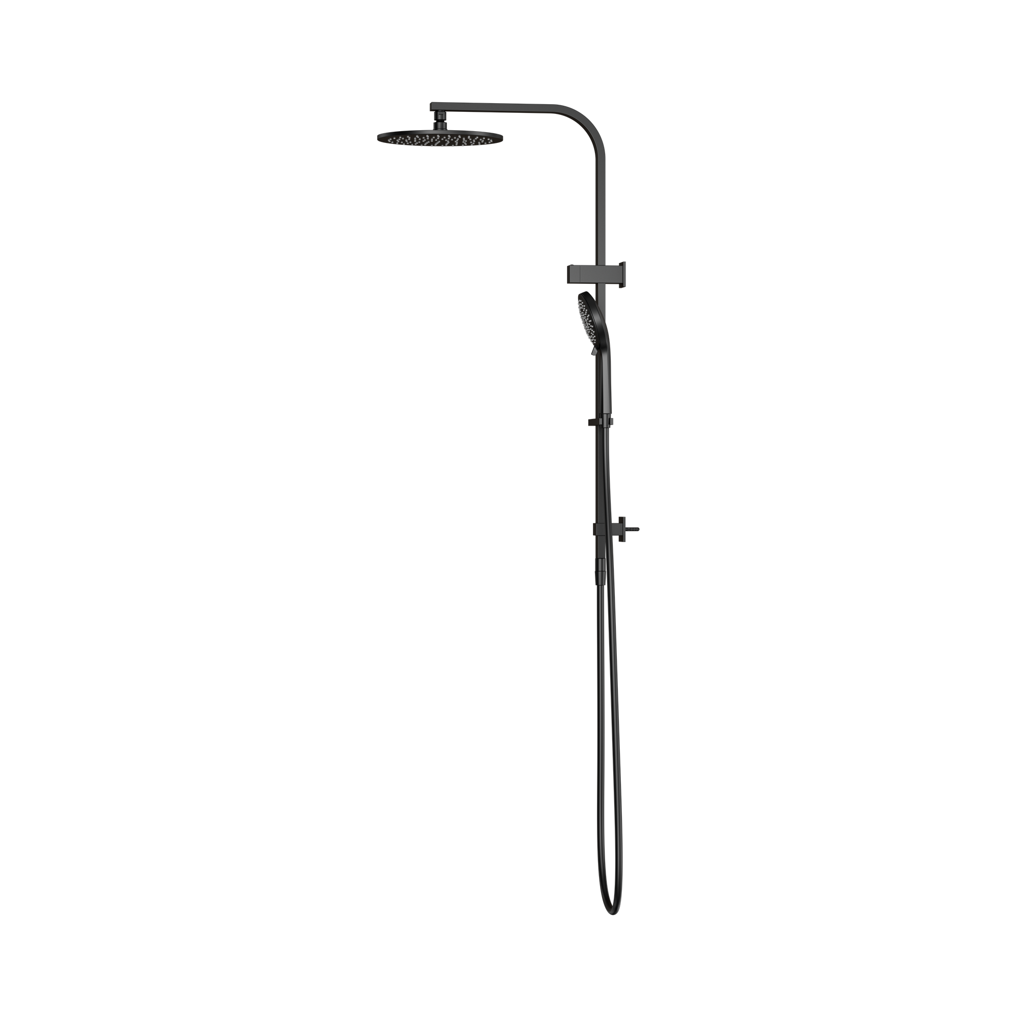 NERO BIANCA TWIN SHOWER 832MM MATTE BLACK