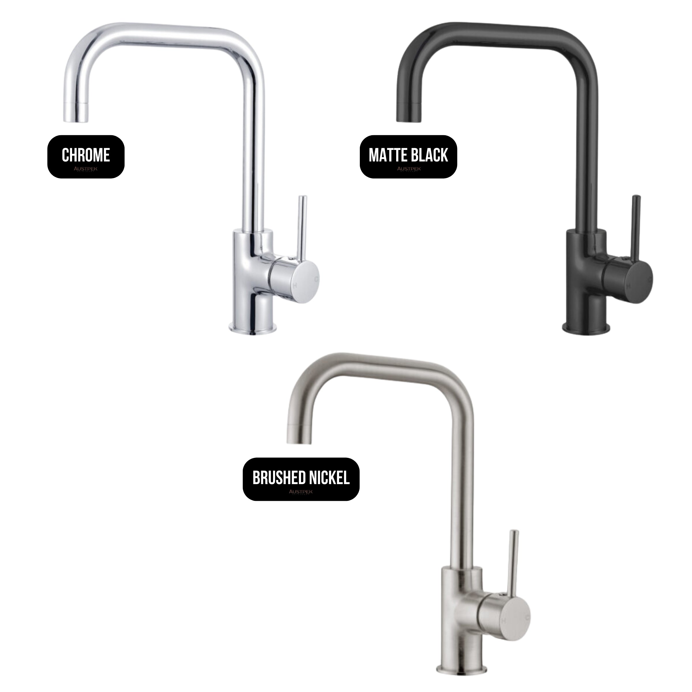 NERO DOLCE KITCHEN MIXER SQUARE SHAPE 320MM CHROME