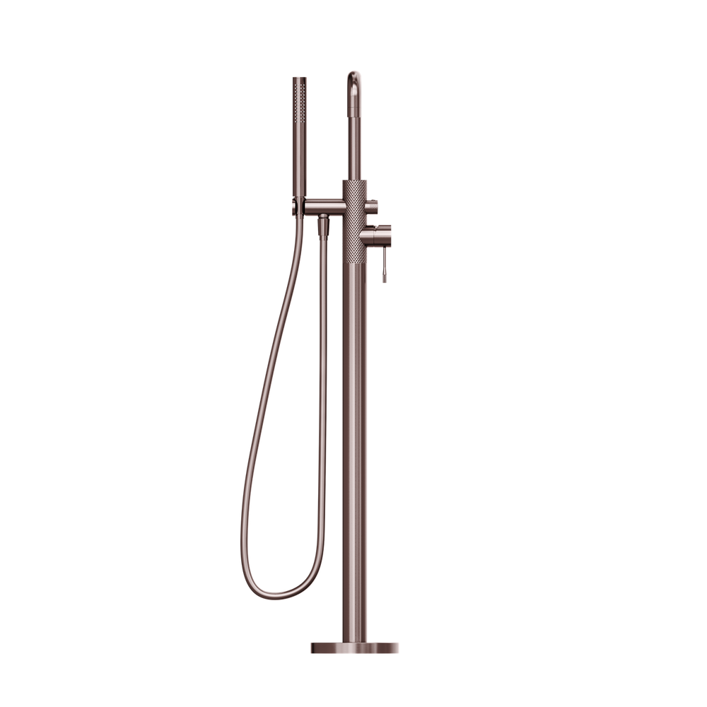 NERO OPAL FREESTANDING BATH MIXER WITH HAND SHOWER 1055MM BRUSHED BRONZE