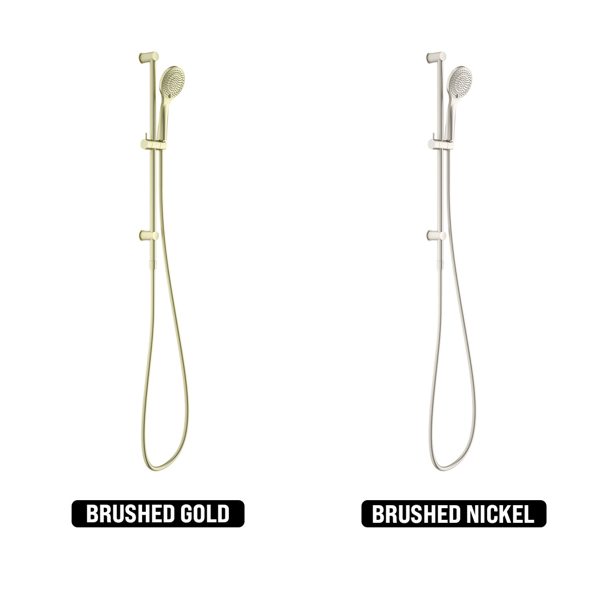 NERO OPAL SHOWER RAIL WITH AIR SHOWER BRUSHED GOLD