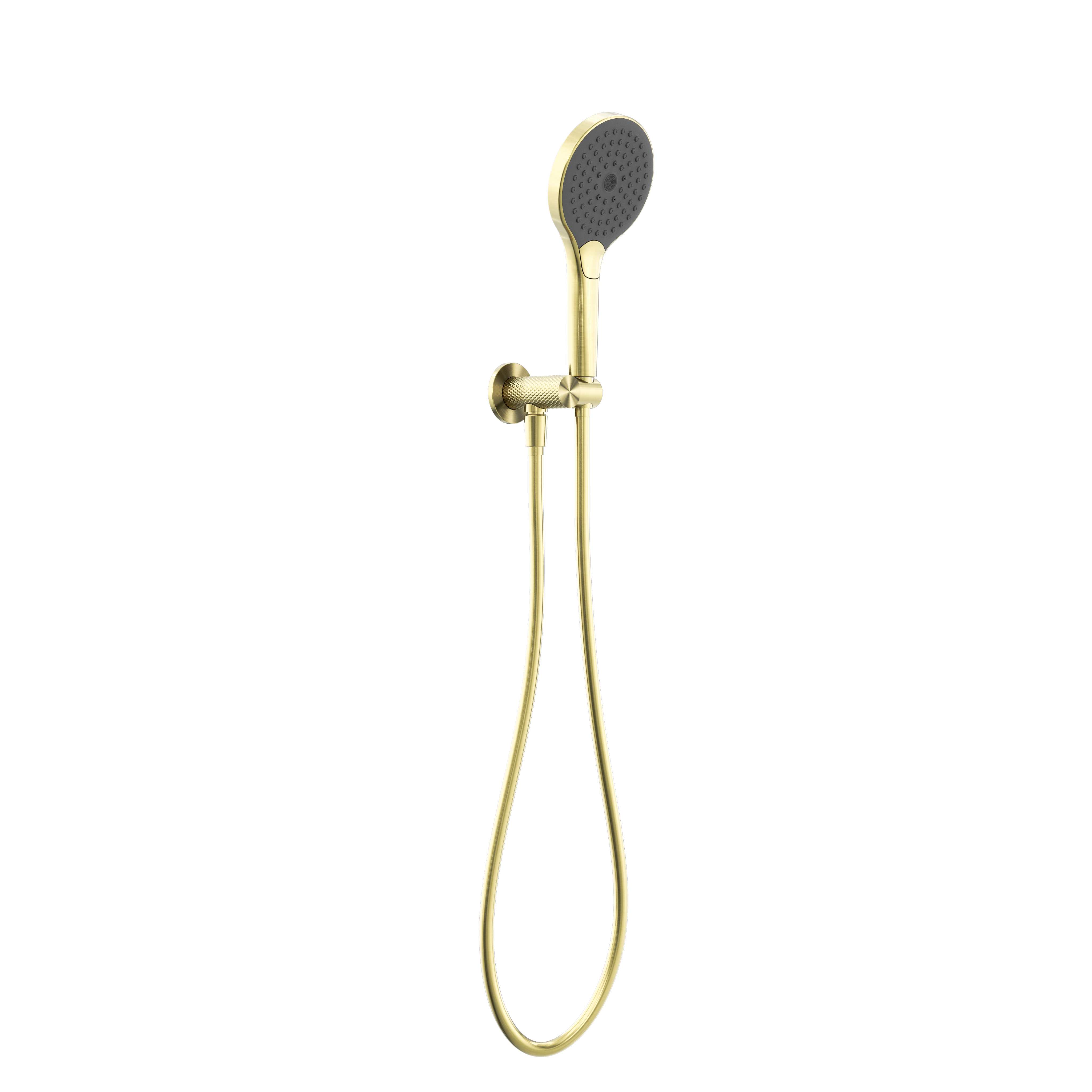 NERO OPAL SHOWER ON BRACKET WITH AIR SHOWER II BRUSHED GOLD