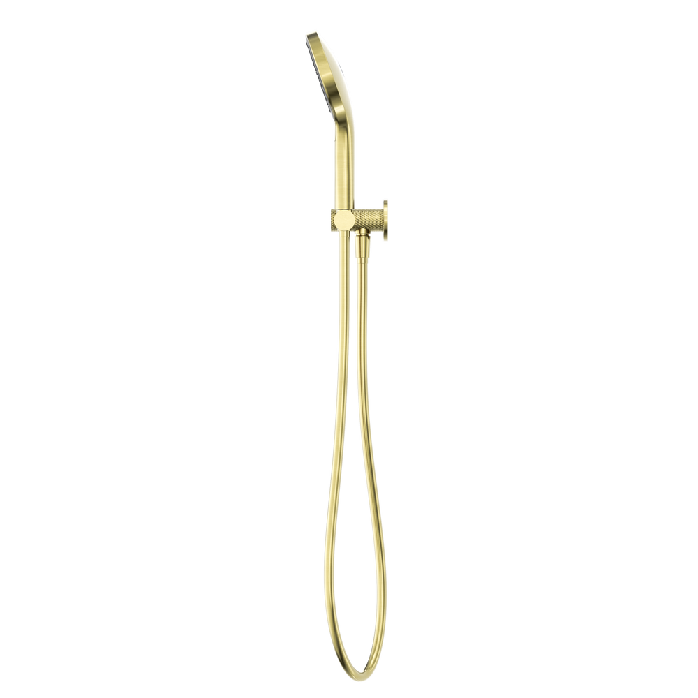 NERO OPAL SHOWER ON BRACKET WITH AIR SHOWER II BRUSHED GOLD