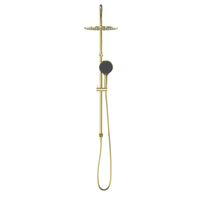 NERO OPAL TWIN SHOWER WITH AIR SHOWER II BRUSHED GOLD