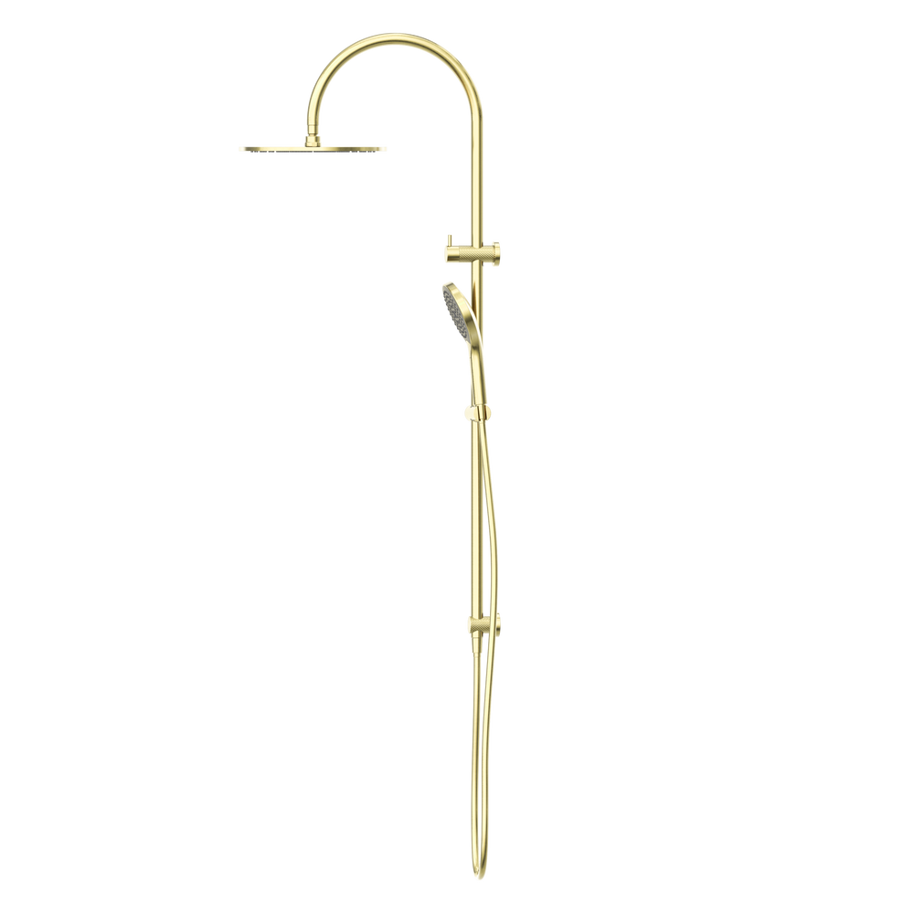 NERO OPAL TWIN SHOWER WITH AIR SHOWER II BRUSHED GOLD