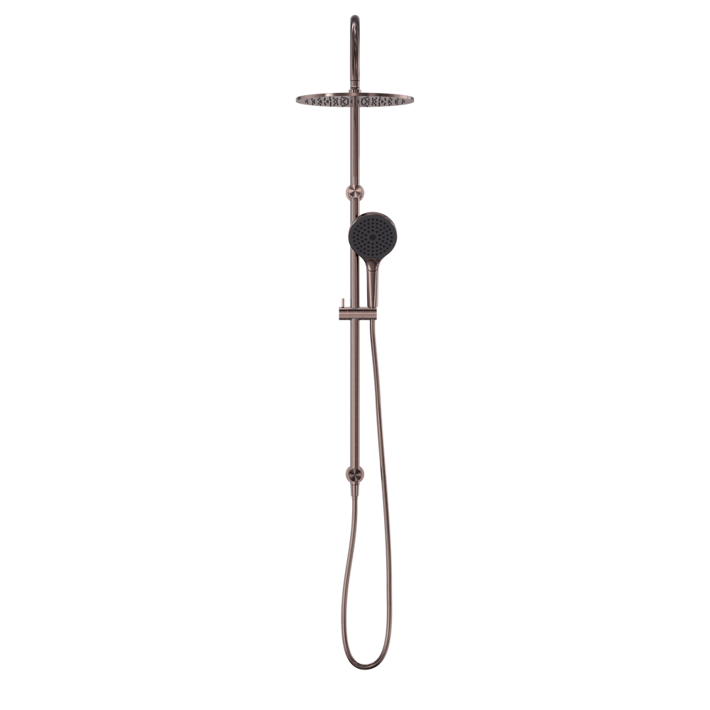 NERO OPAL TWIN SHOWER WITH AIR SHOWER II 1230MM BRUSHED BRONZE