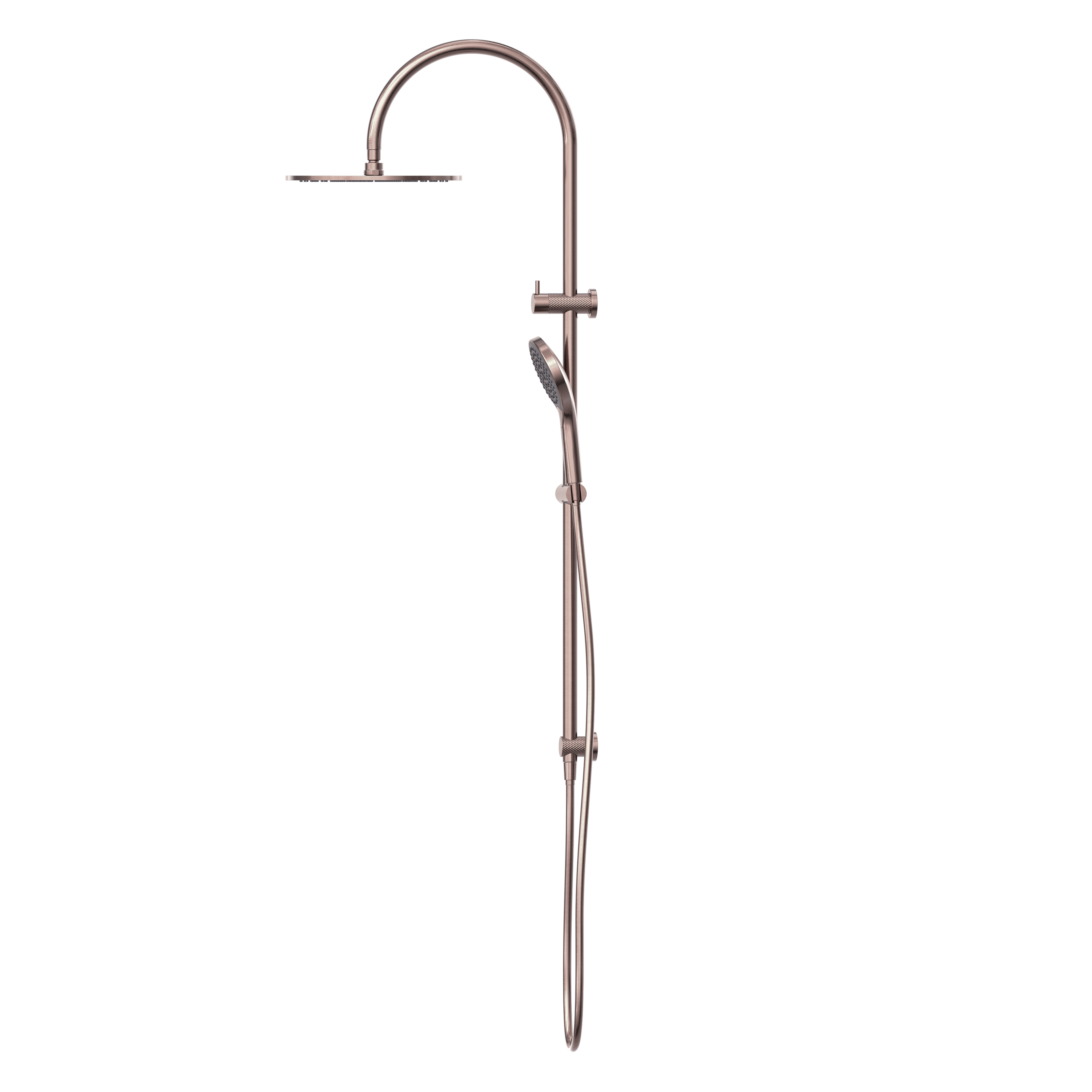 NERO OPAL TWIN SHOWER WITH AIR SHOWER II 1230MM BRUSHED BRONZE