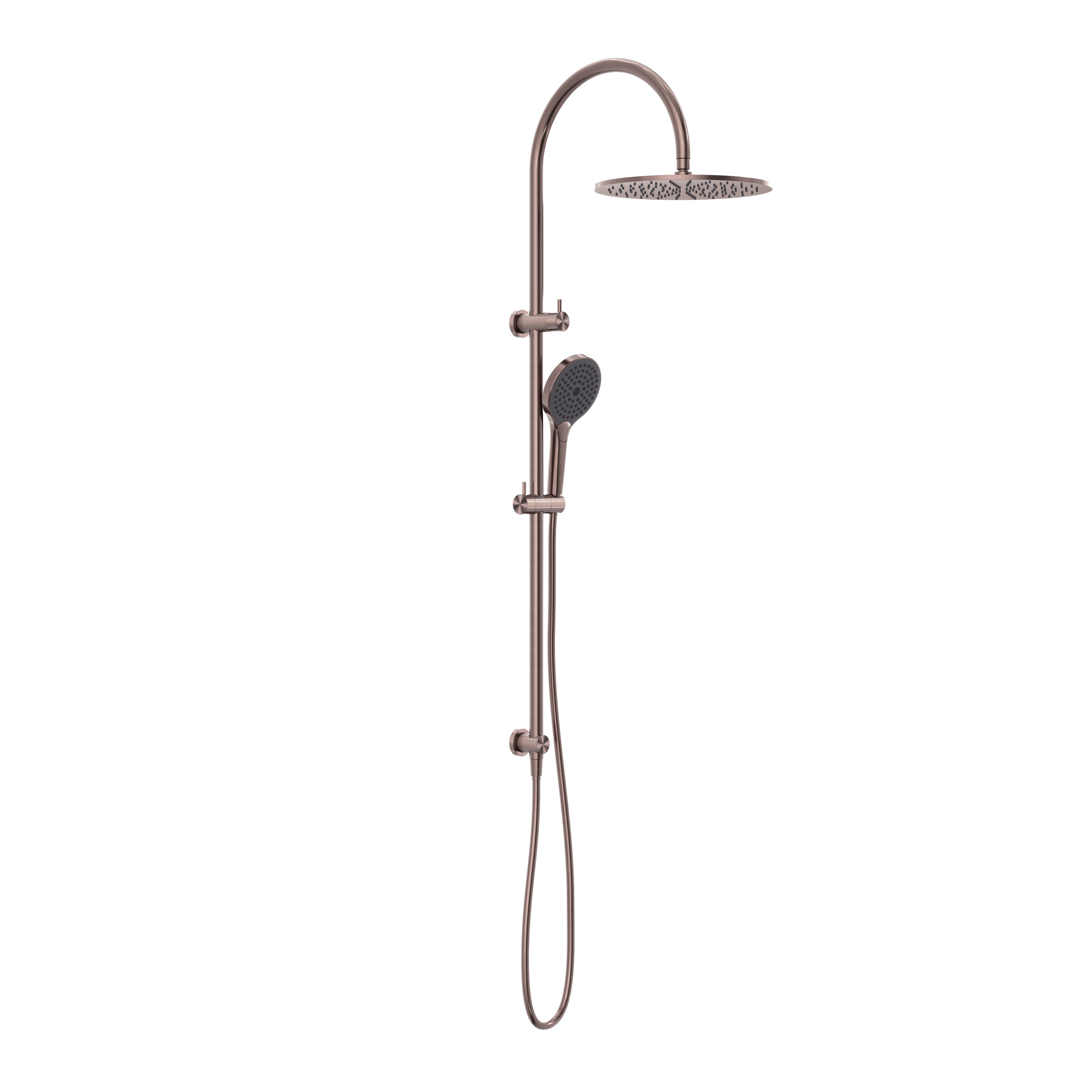 NERO OPAL TWIN SHOWER WITH AIR SHOWER II 1230MM BRUSHED BRONZE
