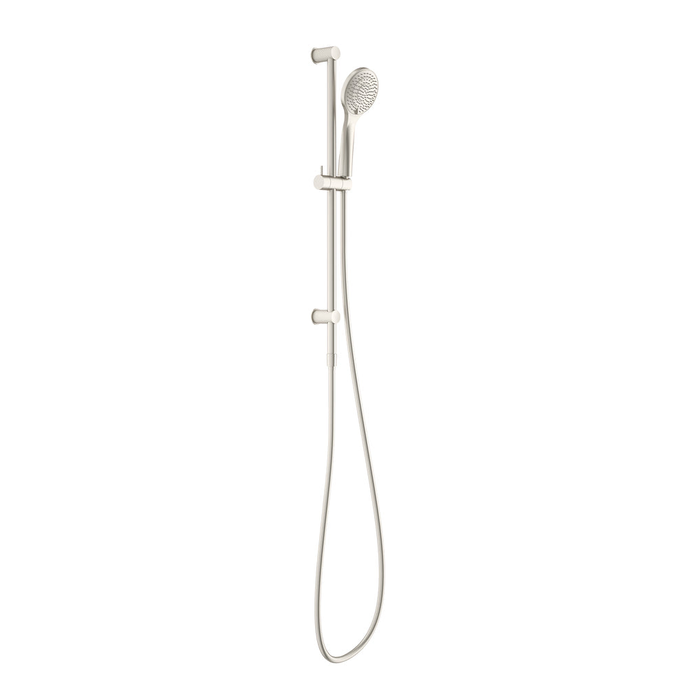 NERO OPAL SHOWER RAIL WITH AIR SHOWER BRUSHED NICKEL
