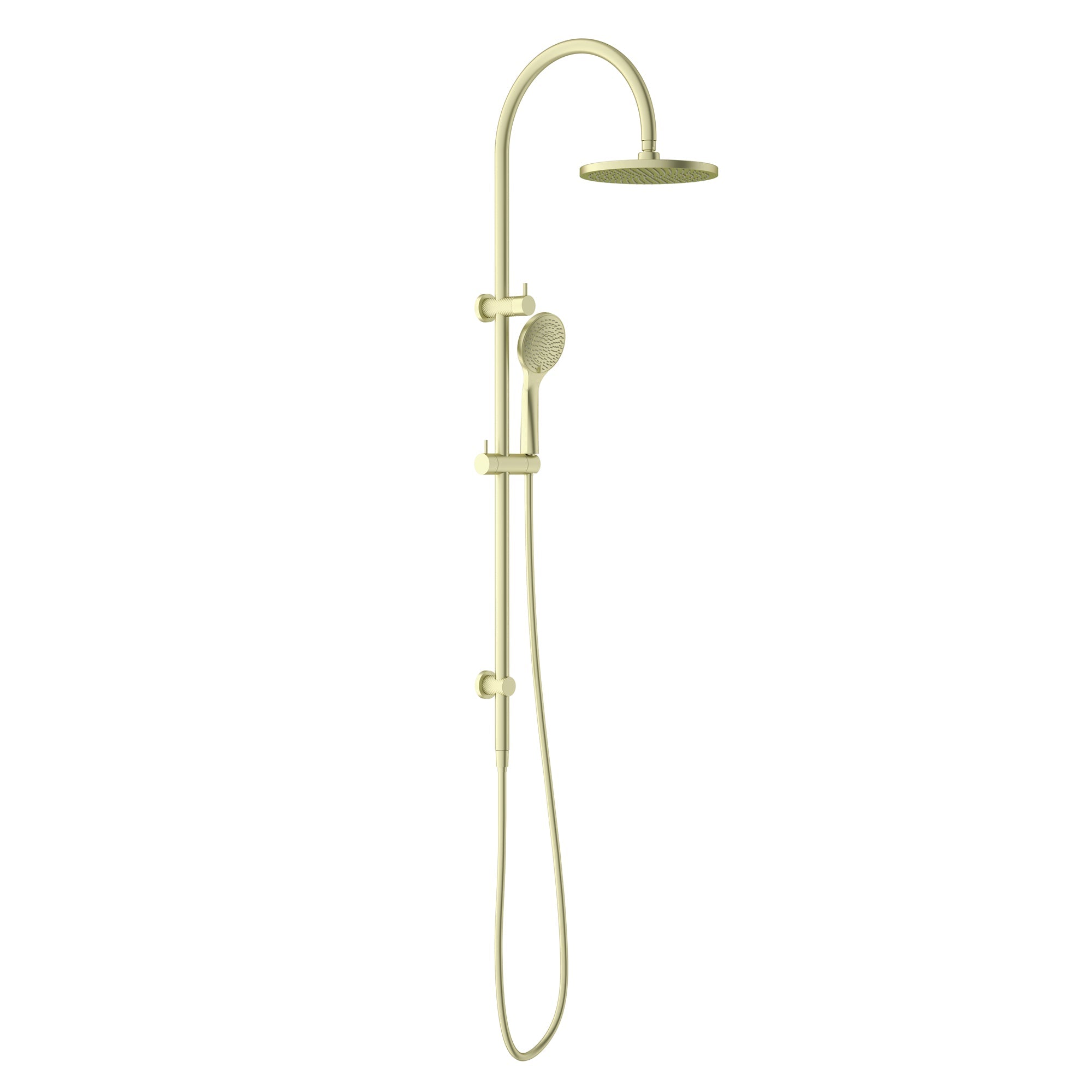 NERO OPAL TWIN SHOWER WITH AIR SHOWER 339MM BRUSHED GOLD