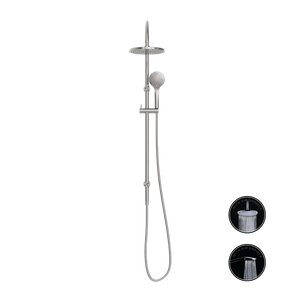 NERO OPAL TWIN SHOWER WITH AIR SHOWER BRUSHED NICKEL