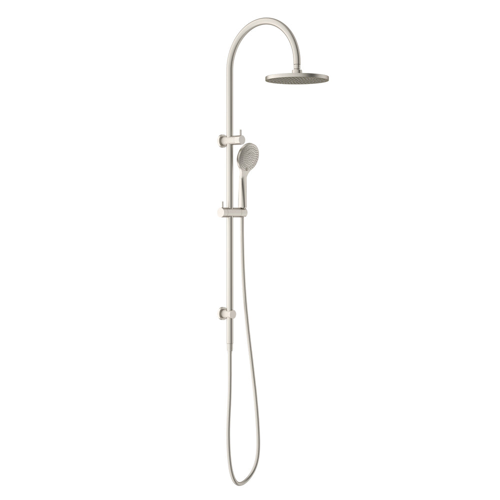 NERO OPAL TWIN SHOWER WITH AIR SHOWER BRUSHED NICKEL