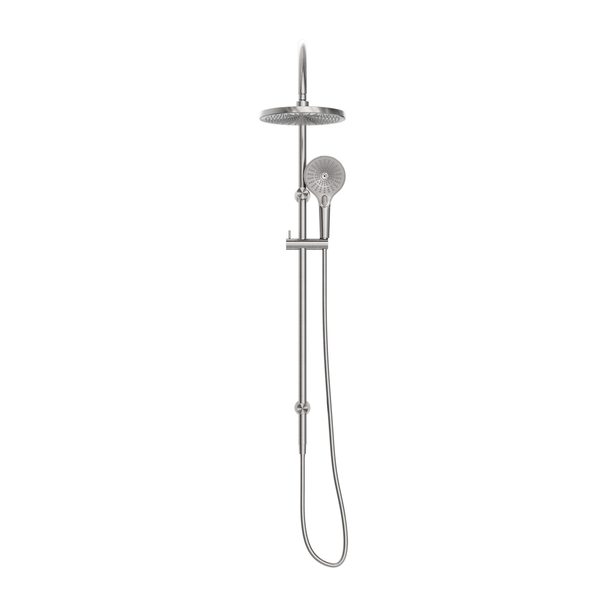 NERO OPAL TWIN SHOWER BRUSHED NICKEL