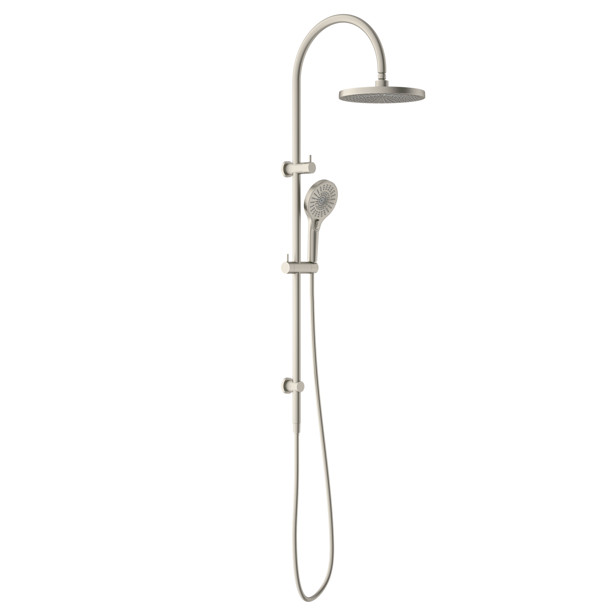 NERO OPAL TWIN SHOWER BRUSHED NICKEL