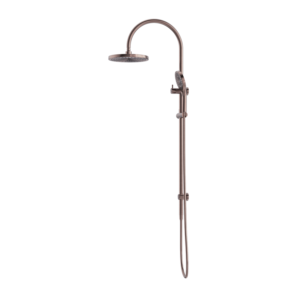 NERO OPAL TWIN SHOWER BRUSHED BRONZE