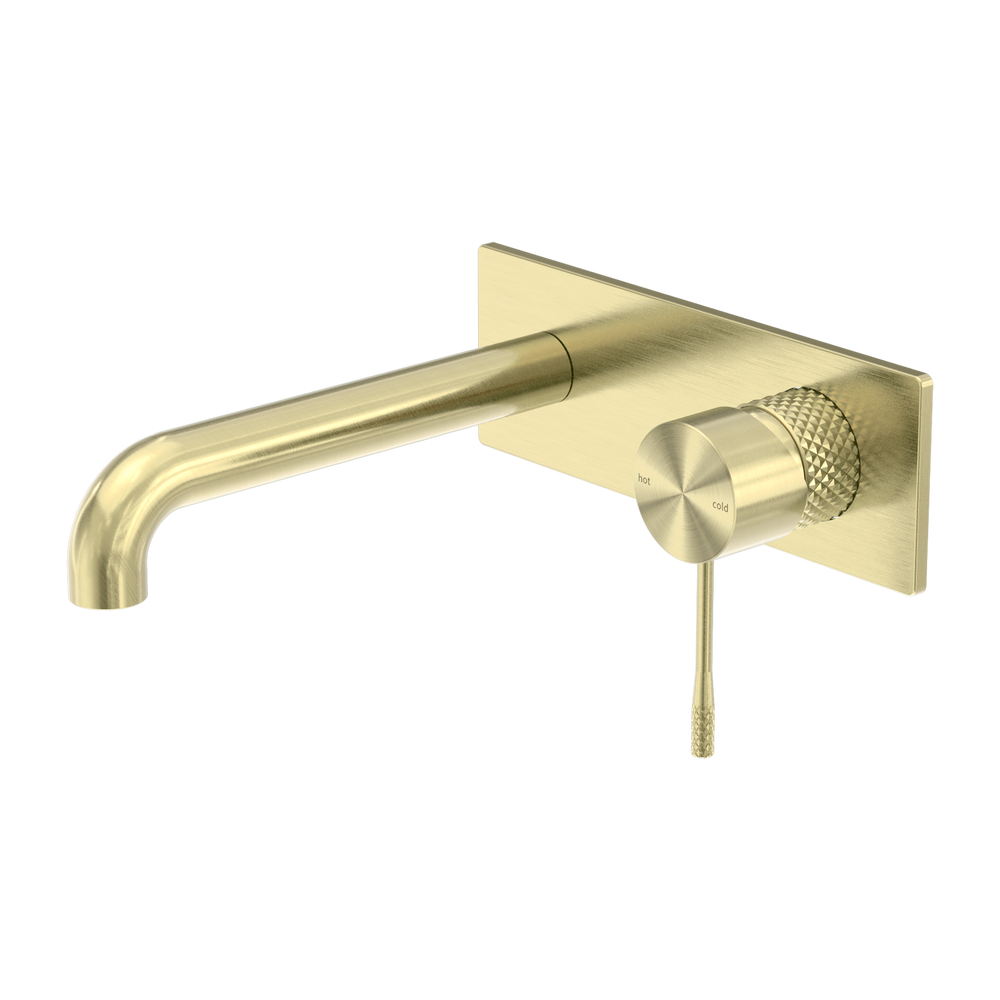 NERO OPAL WALL BASIN/ BATH MIXER BRUSHED GOLD (AVAILABLE IN 120MM, 160MM, 185MM, 230MM AND 260MM)