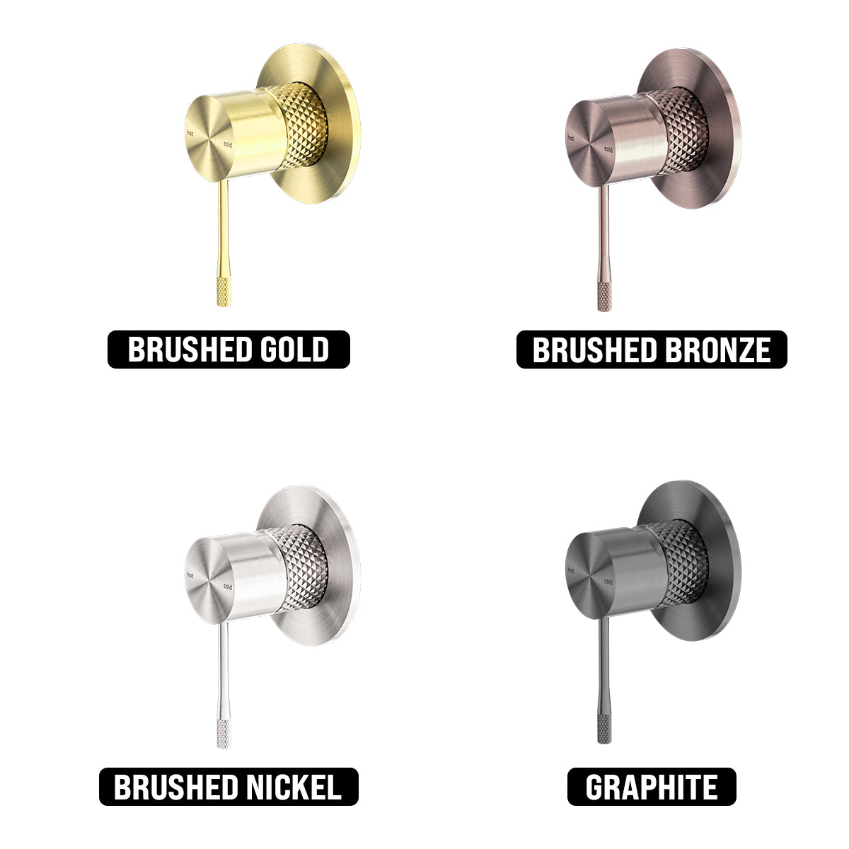 NERO OPAL SHOWER MIXER PLATE BRUSHED NICKEL