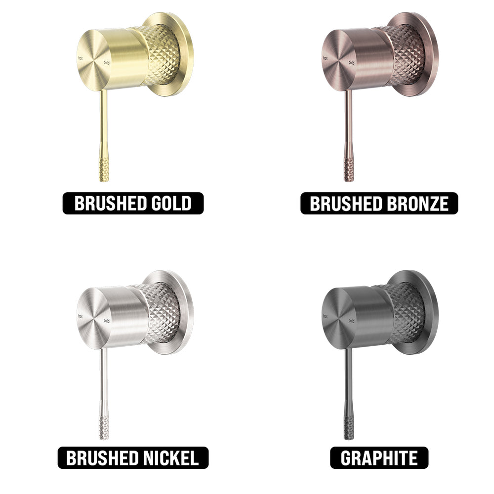 NERO OPAL SHOWER MIXER PLATE BRUSHED GOLD