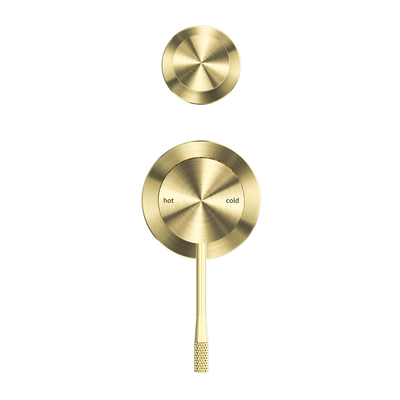 NERO OPAL SHOWER MIXER DIVERTER SEPARATE PLATE BRUSHED GOLD