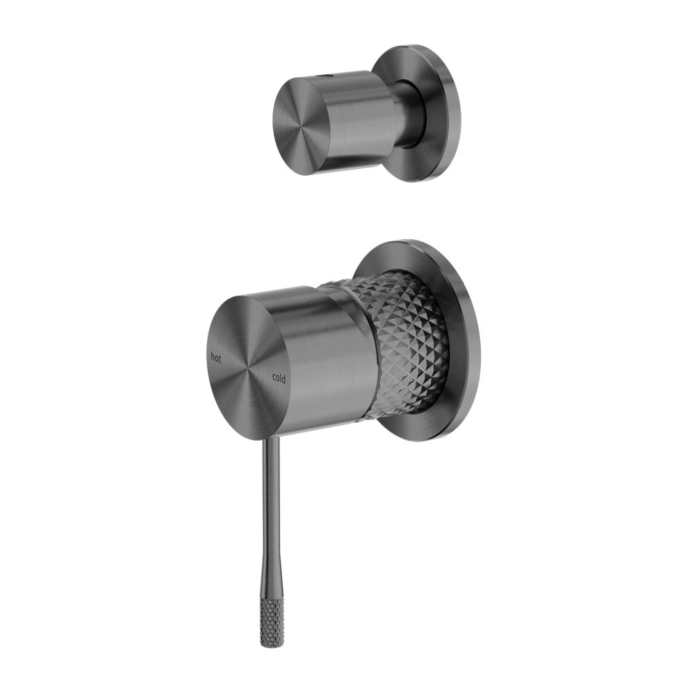 NERO OPAL SHOWER MIXER DIVERTER SEPARATE PLATE GRAPHITE
