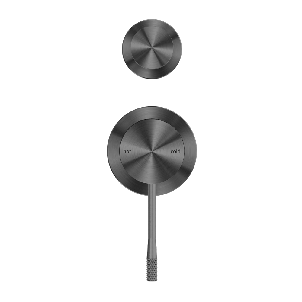 NERO OPAL SHOWER MIXER DIVERTER SEPARATE PLATE GRAPHITE