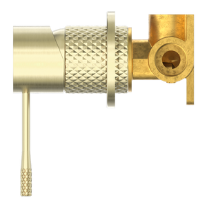 NERO OPAL SHOWER MIXER PLATE BRUSHED GOLD