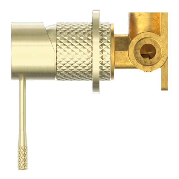 NERO OPAL SHOWER MIXER PLATE BRUSHED GOLD