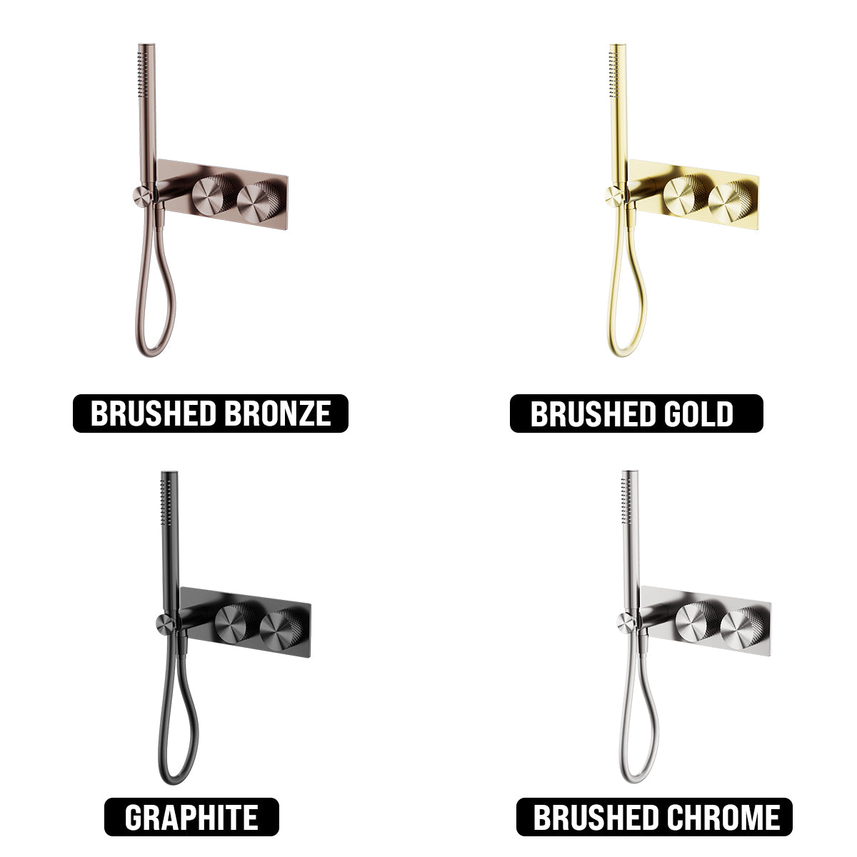 NERO OPAL PROGRESSIVE WALL SHOWER SYSTEM 238MM BRUSHED BRONZE