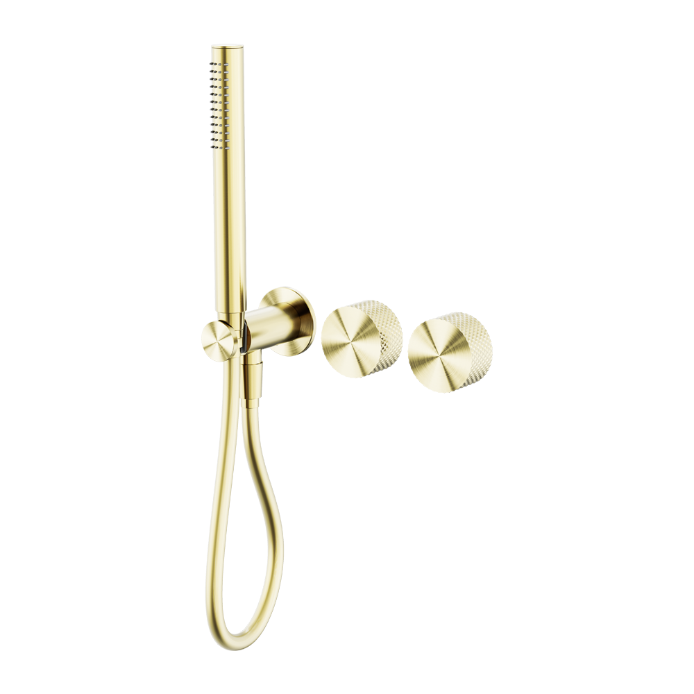 NERO OPAL PROGRESSIVE SHOWER SYSTEM SEPARATE PLATE 238MM BRUSHED GOLD