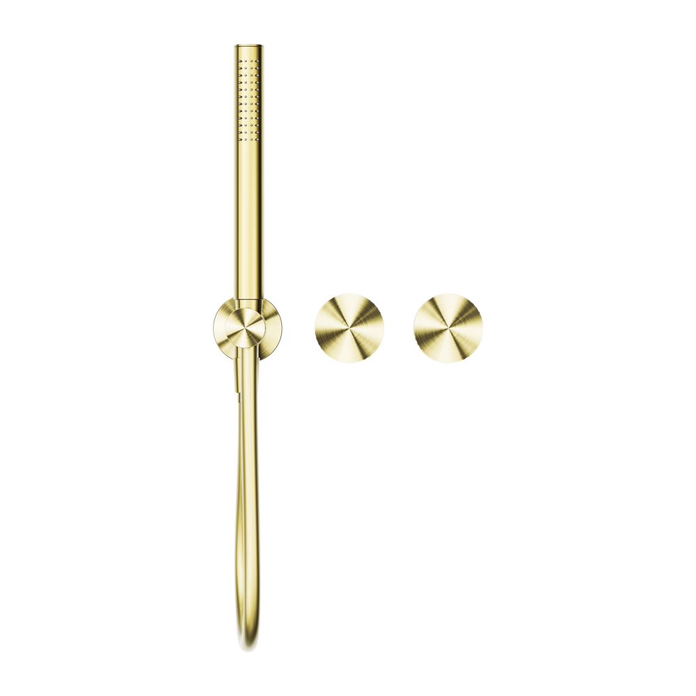 NERO OPAL PROGRESSIVE SHOWER SYSTEM SEPARATE PLATE 238MM BRUSHED GOLD