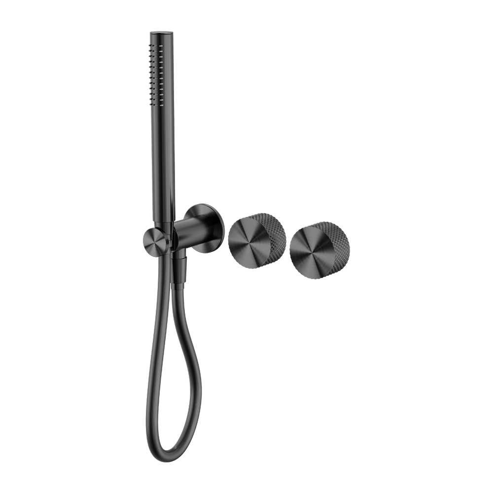 NERO OPAL PROGRESSIVE SHOWER SYSTEM SEPARATE PLATE 238MM GRAPHITE