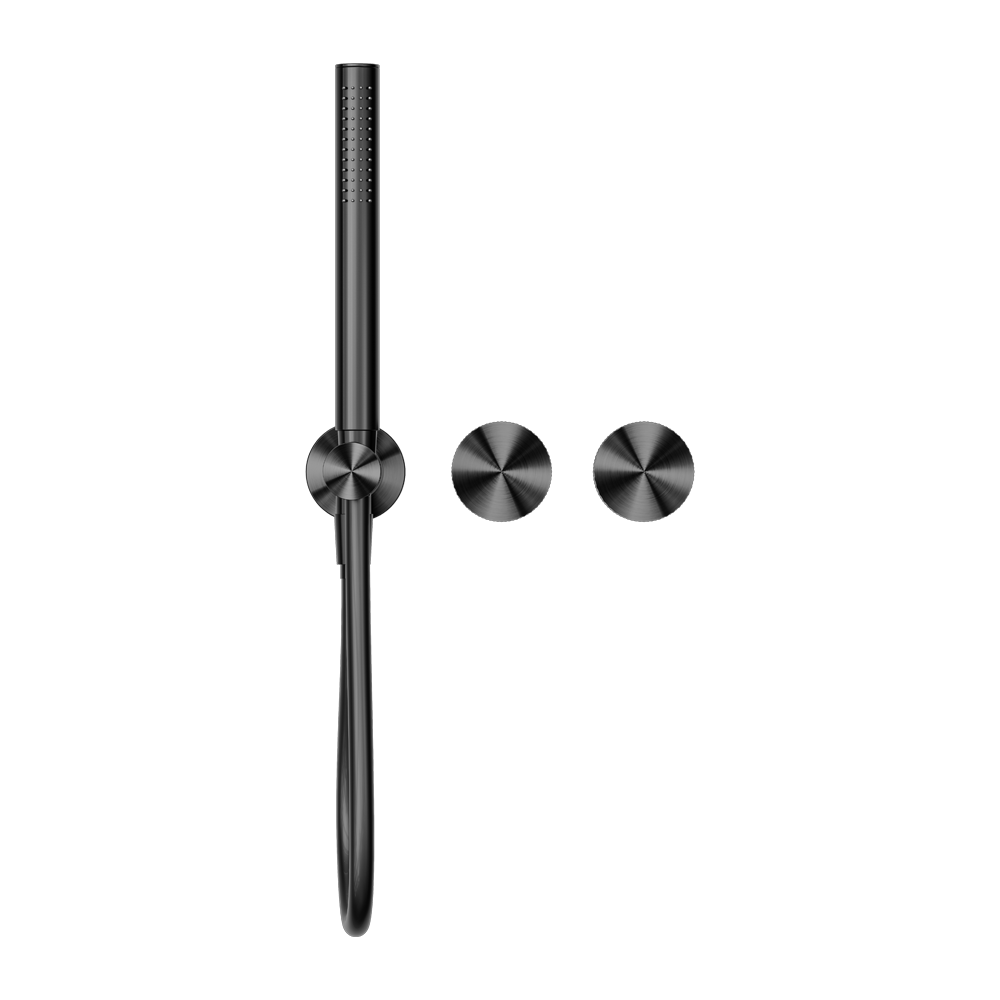NERO OPAL PROGRESSIVE SHOWER SYSTEM SEPARATE PLATE 238MM GRAPHITE