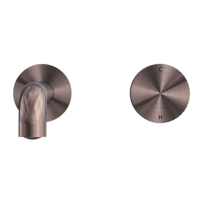 NERO OPAL PROGRESSIVE WALL BASIN / BATH SET BRUSHED BRONZE (AVAILABLE IN 120MM, 160MM, 185MM, 230MM AND 260MM)