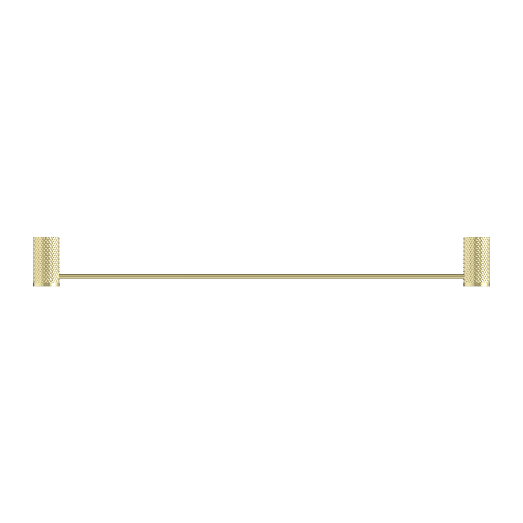 NERO OPAL NON-HEATED SINGLE TOWEL RAIL BRUSHED GOLD (AVAILABLE IN 600MM AND 800MM)