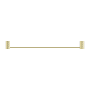 NERO OPAL NON-HEATED SINGLE TOWEL RAIL BRUSHED GOLD (AVAILABLE IN 600MM AND 800MM)