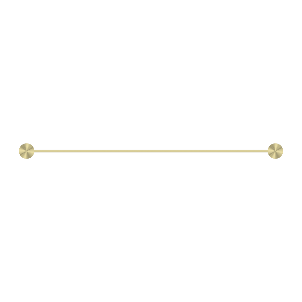 NERO OPAL NON-HEATED SINGLE TOWEL RAIL BRUSHED GOLD (AVAILABLE IN 600MM AND 800MM)