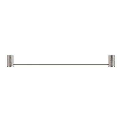 NERO OPAL NON-HEATED SINGLE TOWEL RAIL BRUSHED NICKEL (AVAILABLE IN 600MM AND 800MM)