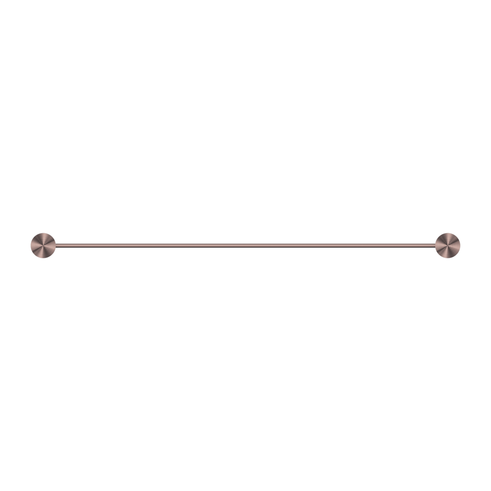 NERO OPAL NON-HEATED SINGLE TOWEL RAIL BRUSHED BRONZE (AVAILABLE IN 600MM AND 800MM)