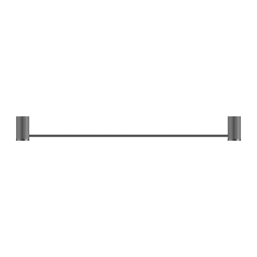 NERO OPAL NON-HEATED SINGLE TOWEL RAIL GRAPHITE (AVAILABLE IN 600MM AND 800MM)