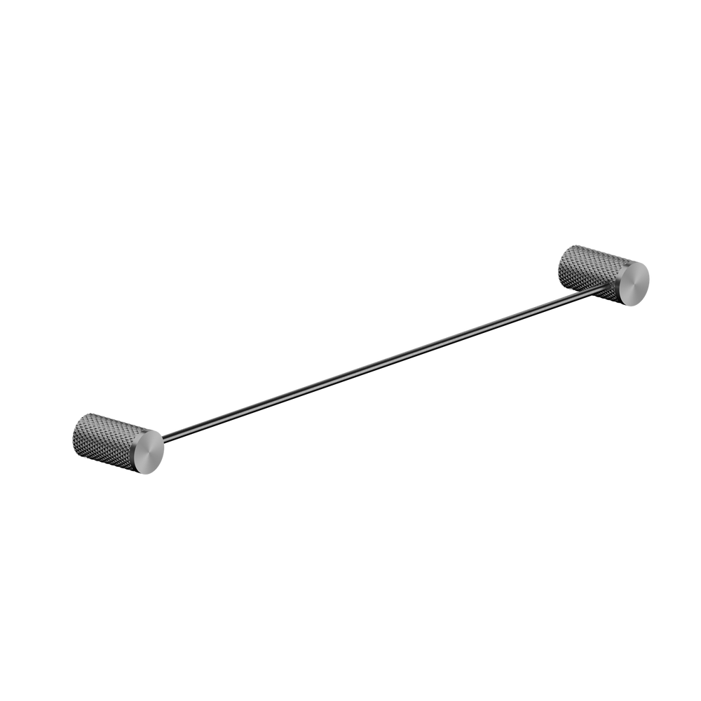 NERO OPAL NON-HEATED SINGLE TOWEL RAIL GRAPHITE (AVAILABLE IN 600MM AND 800MM)