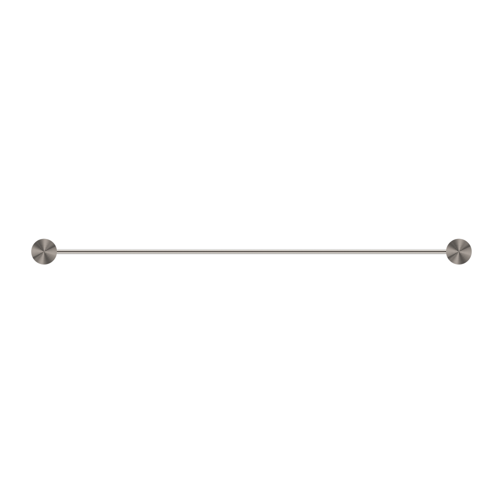 NERO OPAL NON-HEATED DOUBLE TOWEL RAIL BRUSHED NICKEL (AVAILABLE IN 600MM AND 800MM)