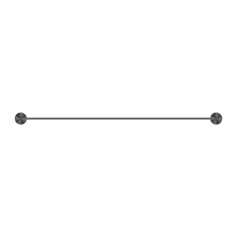 NERO OPAL NON-HEATED DOUBLE TOWEL RAIL GRAPHITE (AVAILABLE IN 600MM AND 800MM)