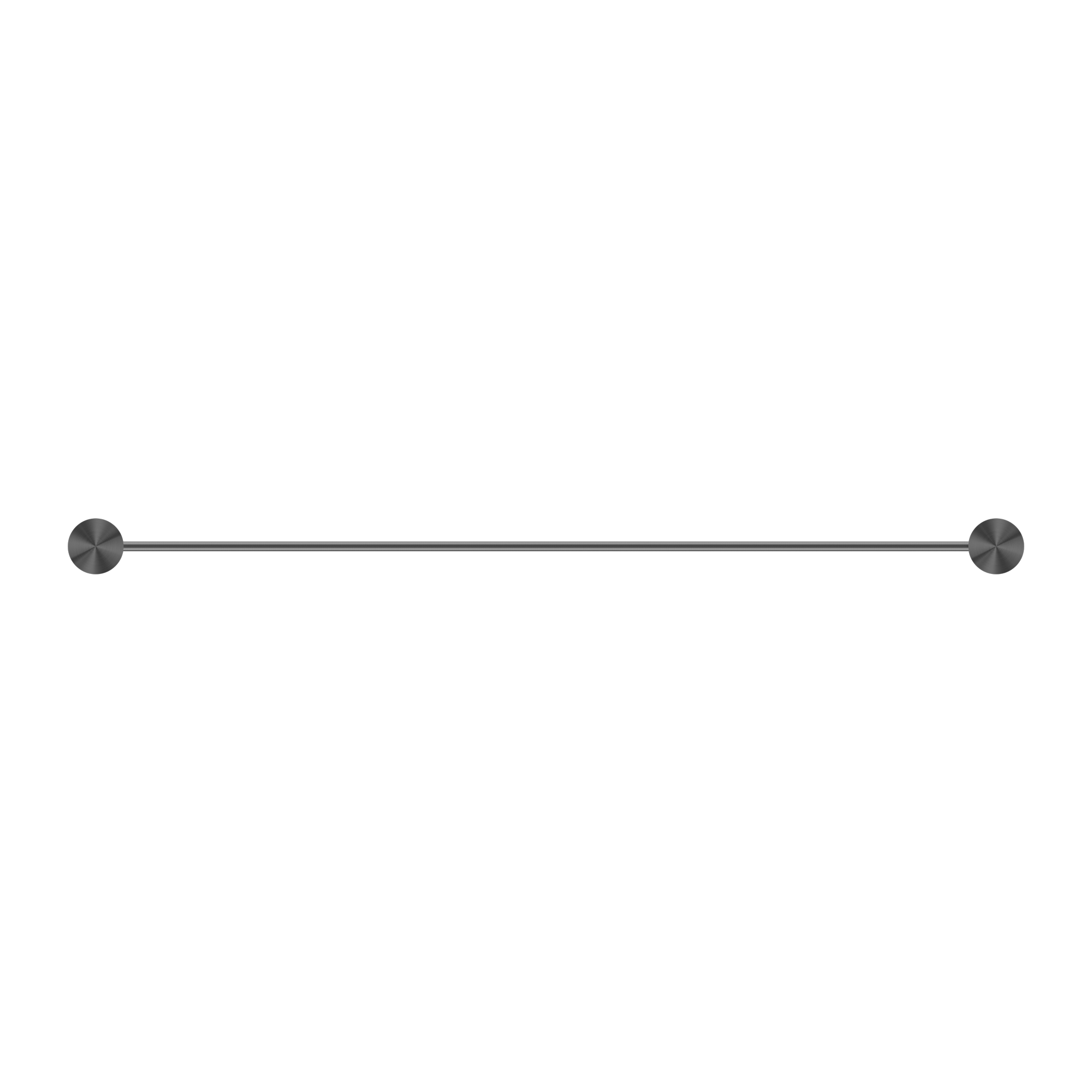 NERO OPAL NON-HEATED DOUBLE TOWEL RAIL GRAPHITE (AVAILABLE IN 600MM AND 800MM)