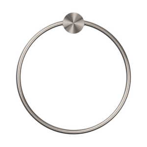 NERO OPAL TOWEL RING 202MM BRUSHED NICKEL