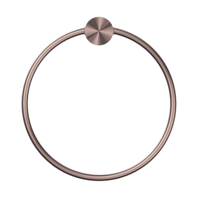 NERO OPAL TOWEL RING 202MM BRUSHED BRONZE