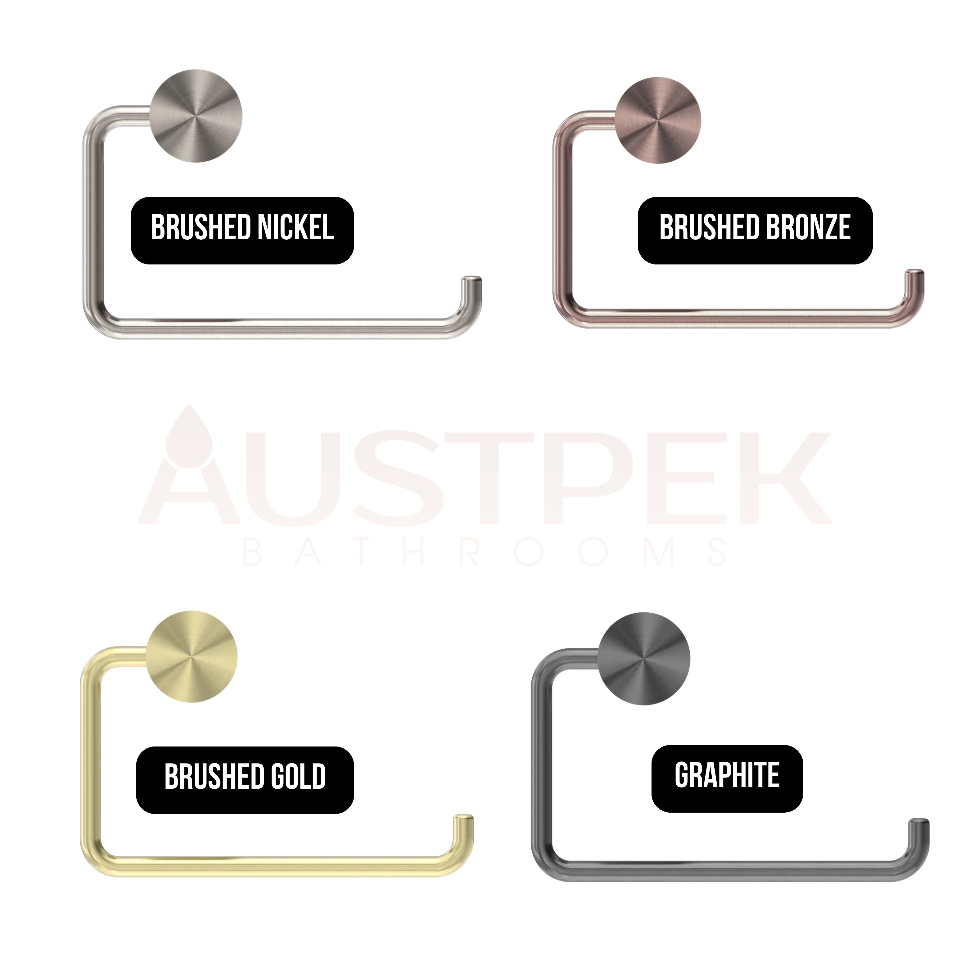 NERO OPAL TOILET ROLL HOLDER 150MM GRAPHITE