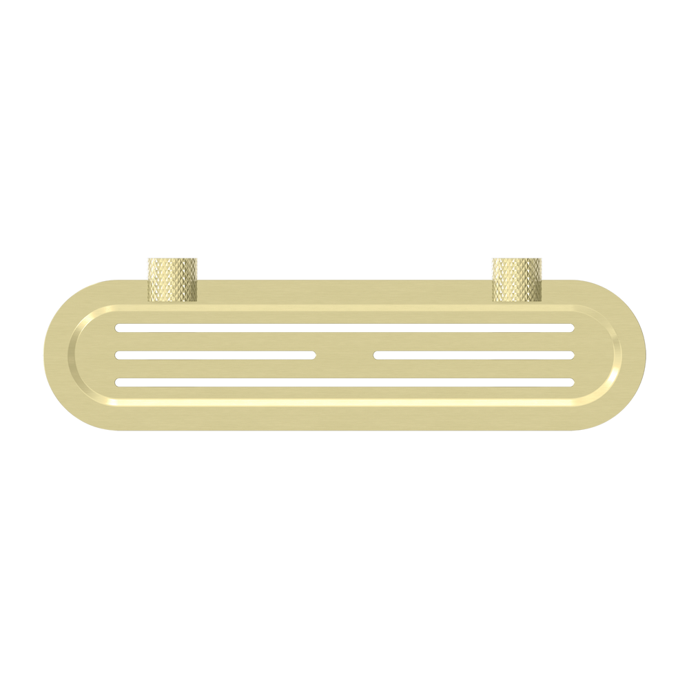 NERO OPAL METAL SHOWER SHELF 420MM BRUSHED GOLD