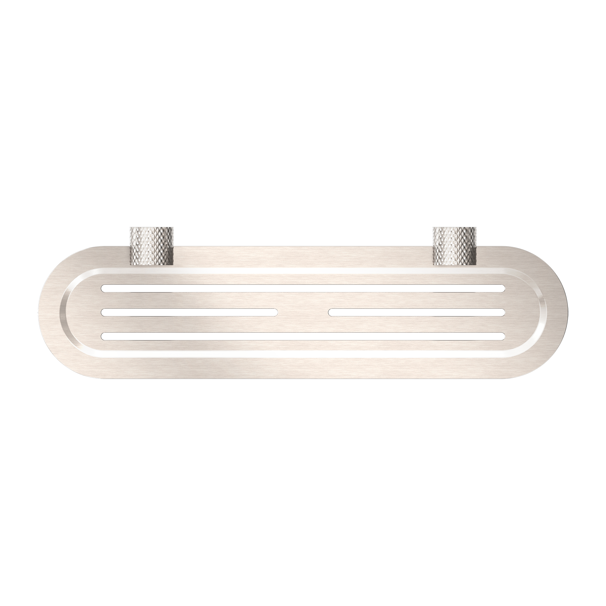 NERO OPAL METAL SHOWER SHELF 420MM BRUSHED NICKEL