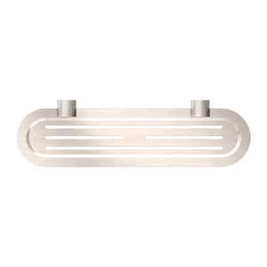 NERO OPAL METAL SHOWER SHELF 420MM BRUSHED NICKEL
