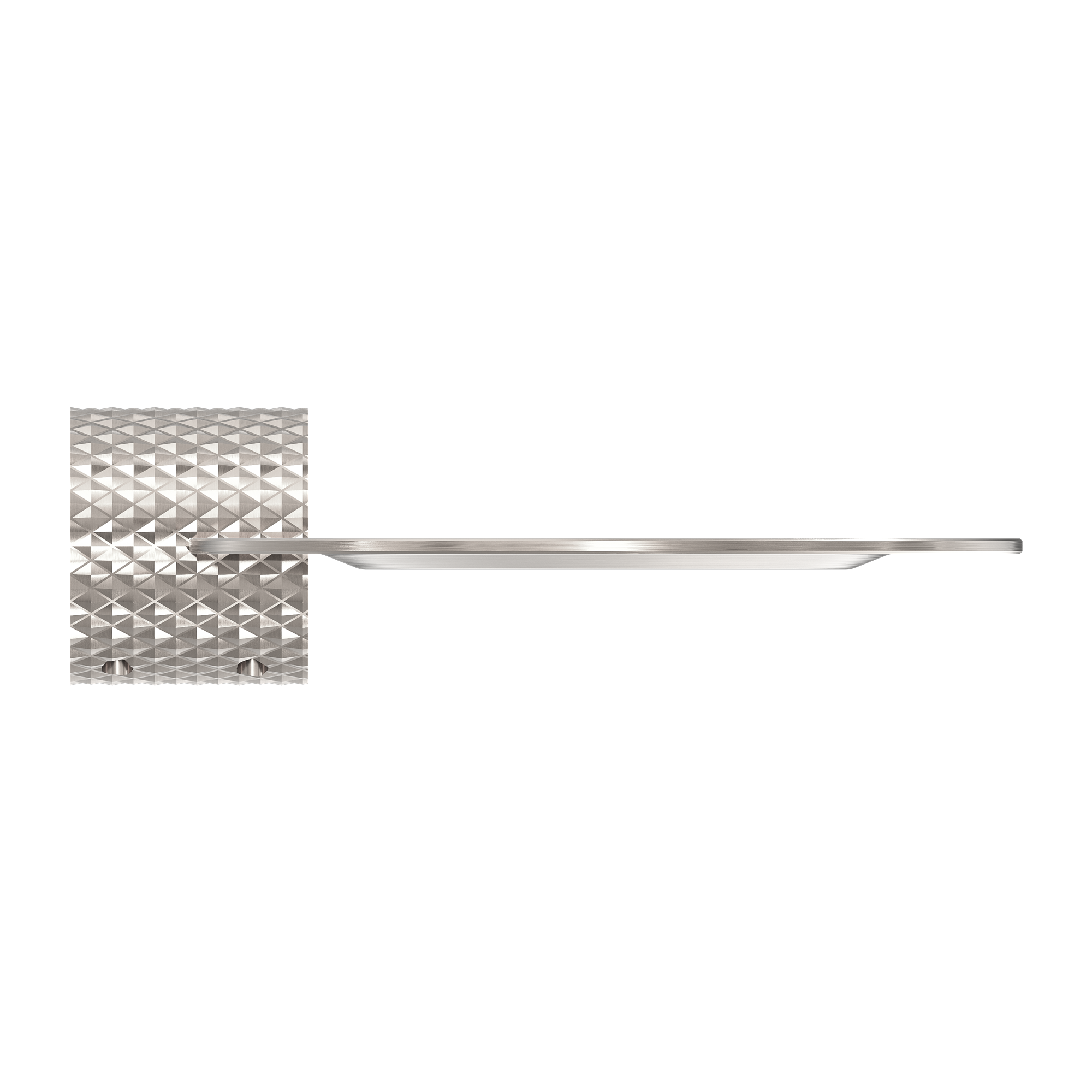NERO OPAL METAL SHOWER SHELF 420MM BRUSHED NICKEL